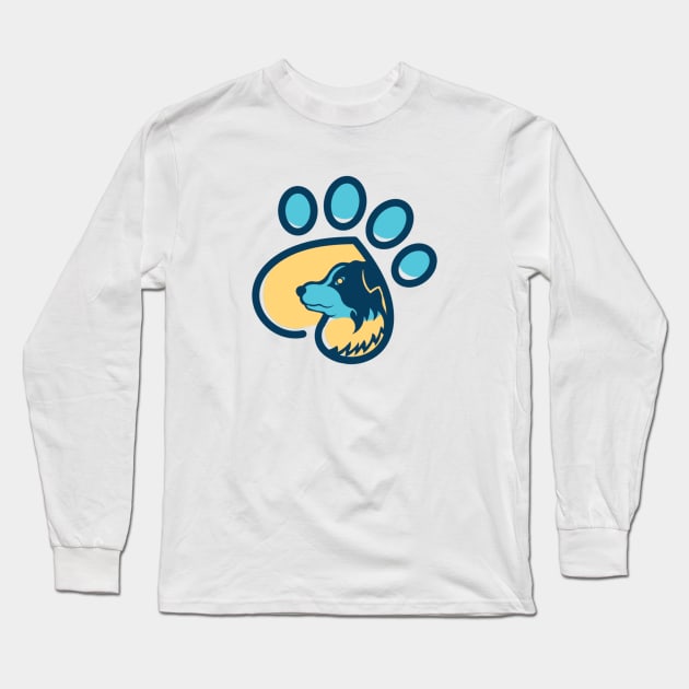 Dog Claw Drawing Long Sleeve T-Shirt by anbartshirts